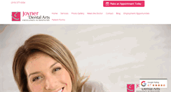 Desktop Screenshot of joynerdentalarts.com